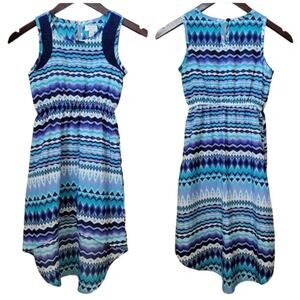 🌻 The Children's Place Sleeveless Geometric High-Low Dress